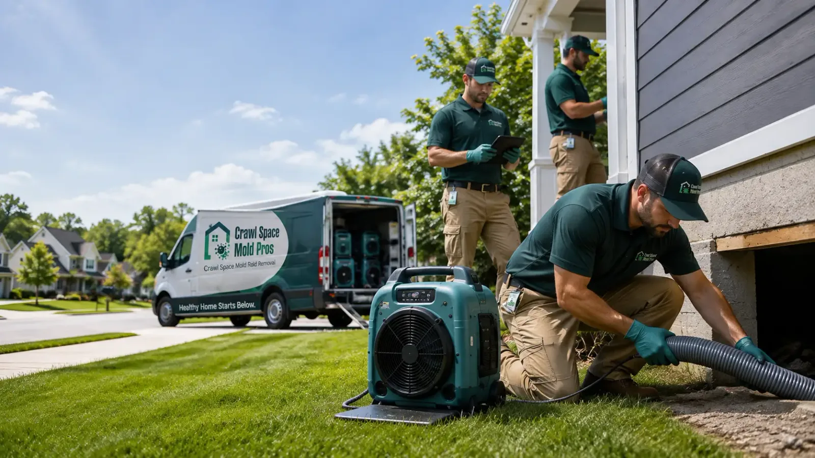 Crawl Space Mold Removal in Asbury, IA